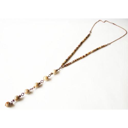 紅女　joncher　タイガージャスパー・ピクチャージャスパーロングネックレス |  | 01