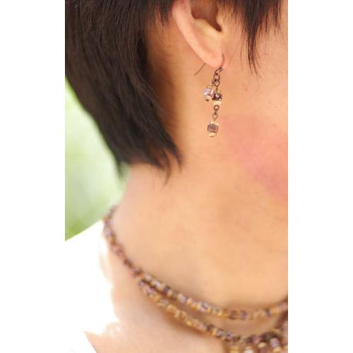 紅女　joncher　タイガージャスパー・ピクチャージャスパーピアス1 |  | 02