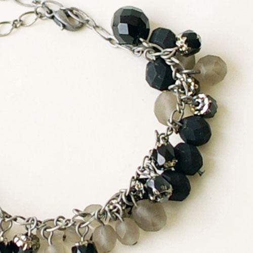 紅女　joncher　チェコビーズブレスレット　モノトーン |  | 02