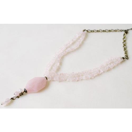 紅女　joncher　ローズクオーツネックレス　 |  | 01