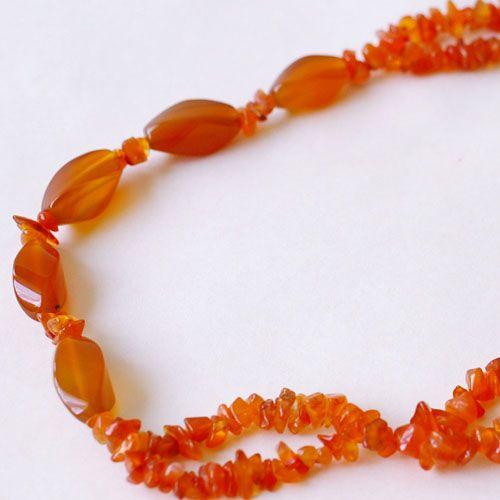 紅女　joncher　カーネリアンアシンメトリーネックレス | 