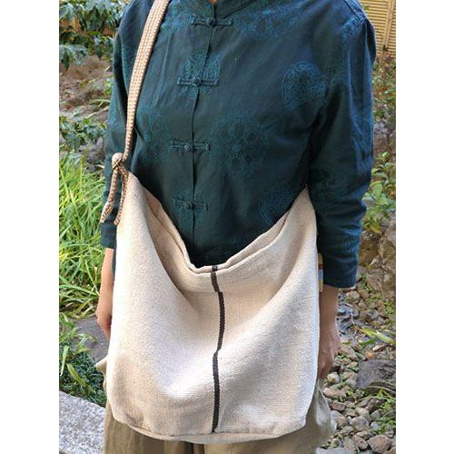 サナ・ハスタカラ　ポカラバッグ　草木染めワンハンドルバッグ（フェアトレード商品） |  | 03