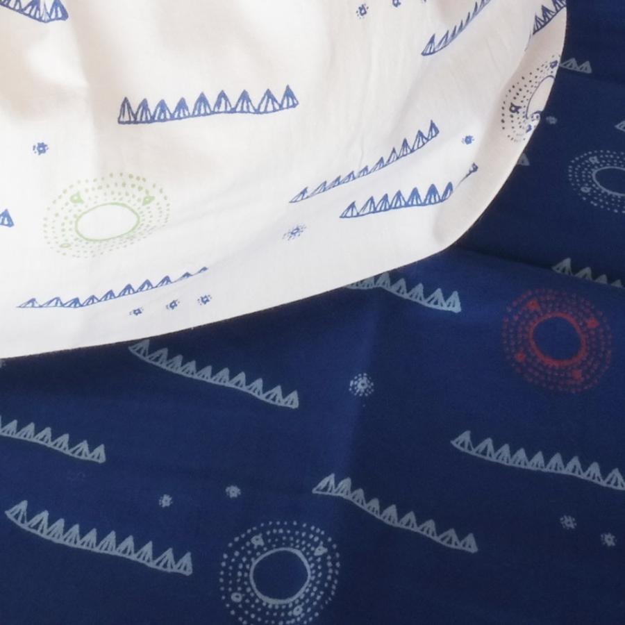 シサム工房　アース巾着バッグ（アースナチュラル・アースインディゴ）（フェアトレード商品）バッグインバッグとしてもオススメ。メール便対応商品 | シサム工房 | 02