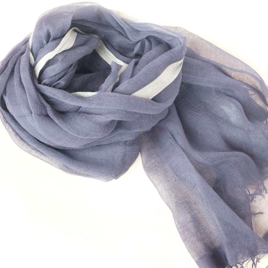 シサム工房・サシャ　オーガニックフワリショール（ネイビー　ピンク）（フェアトレード商品）メール便対象商品 | シサム工房 | 01