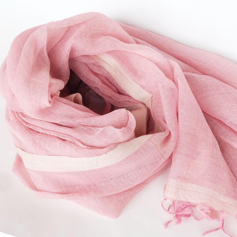 シサム工房・サシャ　オーガニックフワリショール（ネイビー　ピンク）（フェアトレード商品）メール便対象商品 | シサム工房 | 02