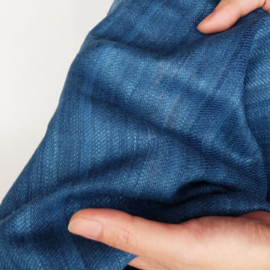 シサム工房　エリシルクインディゴショール（フェアトレード商品） | シサム工房 | 01