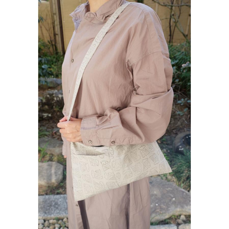 シサム工房　ブロックプリントブラリバッグ（グリーン　グレー）（フェアトレード商品）メール便対応商品 | シサム工房 | 05