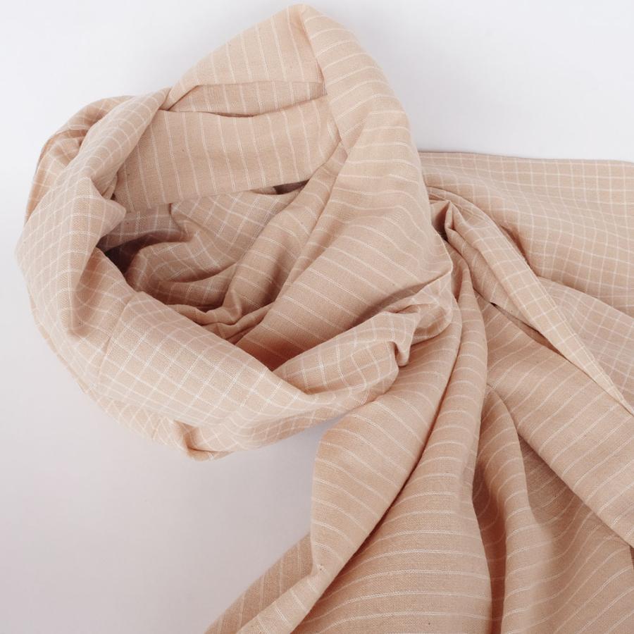 【SALE 再値下げ】シサム工房・サシャ　オーガニックコットングリッドワイドショール ＜メーカー希望小売価格7150円＞ （フェアトレード商品） | シサム工房 | 01