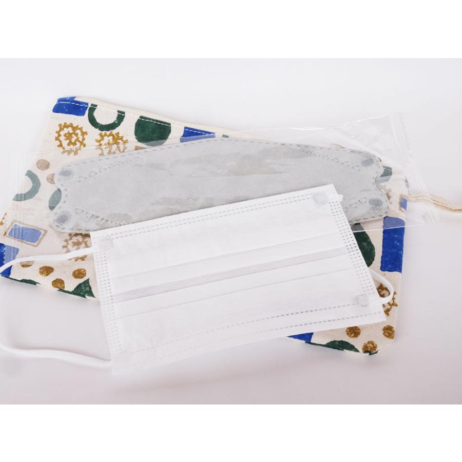 シサム工房　ブロックプリントボンボンポーチ（ブルー×グリーン　ライトブル×ーピンク）（フェアトレード商品）メール便対応商品 | シサム工房 | 01