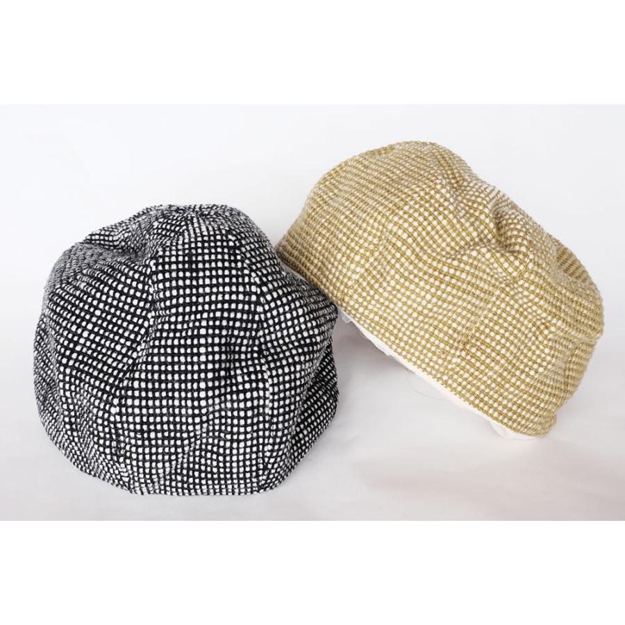 【SALE 再値下げ】KALA　サナ・ハスタカラ　ウールコットンベレー（ブラック　マスタード）（フェアトレード商品）＜メーカー希望小売価格4290円＞ | シサム工房