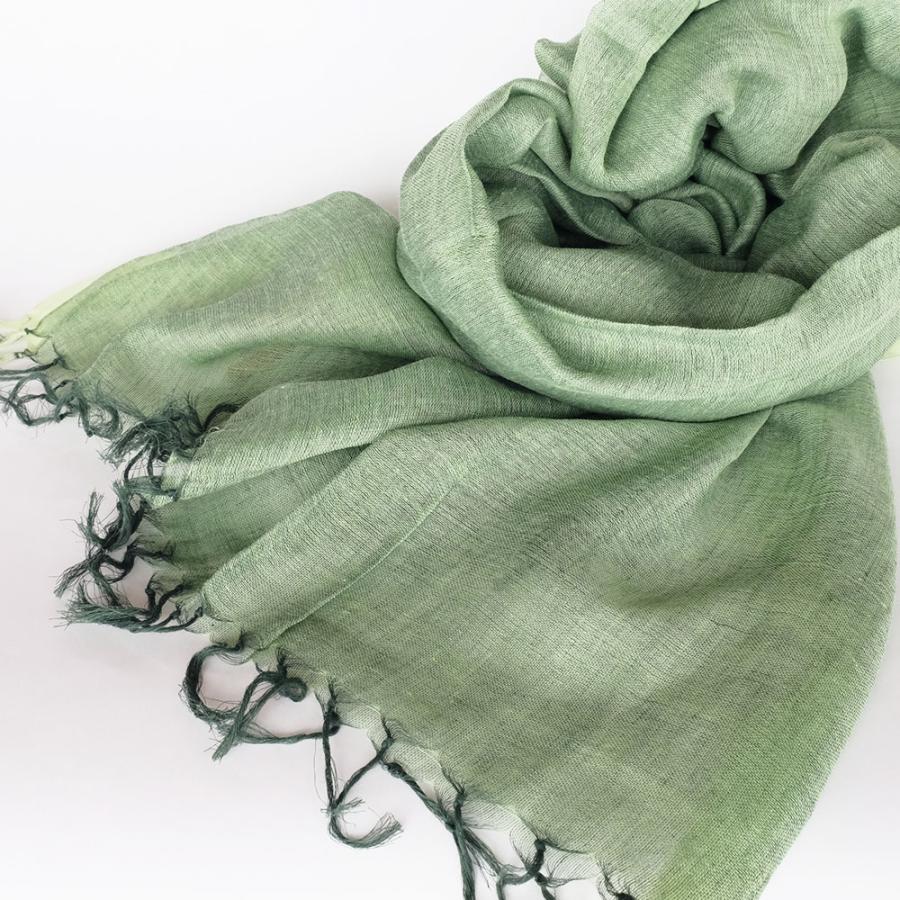 シサム工房・サシャ　オーガニックフワリショール（グリーン　ダークピンク　グレージュ）（フェアトレード商品） | シサム工房 | 01