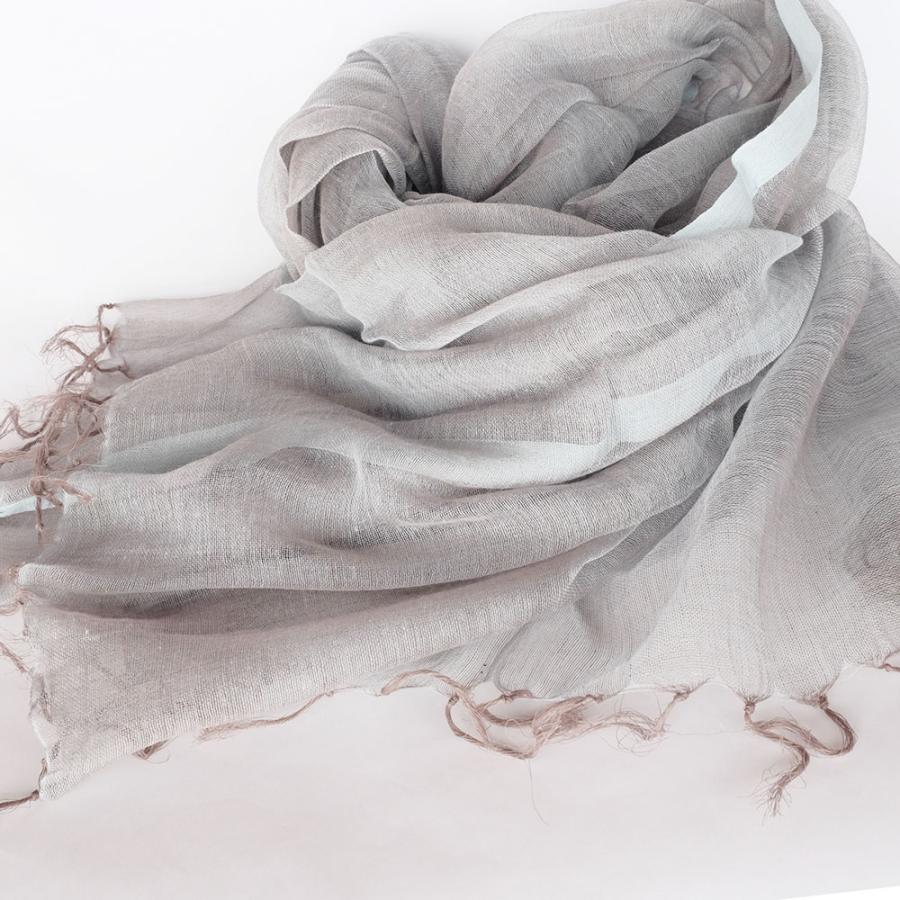 シサム工房・サシャ　オーガニックフワリショール（グリーン　ダークピンク　グレージュ）（フェアトレード商品） | シサム工房 | 03