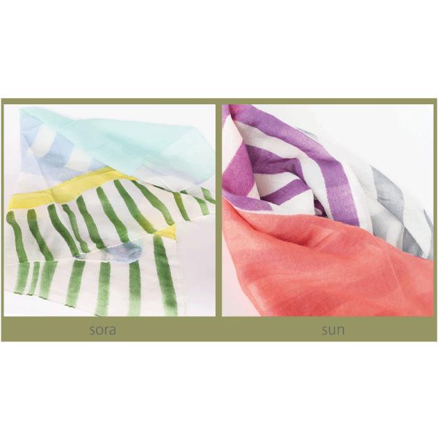 シサム工房・サシャ　オーガニックコットンラクガキスカーフ（sora　sun）（フェアトレード商品） | シサム工房 | 06