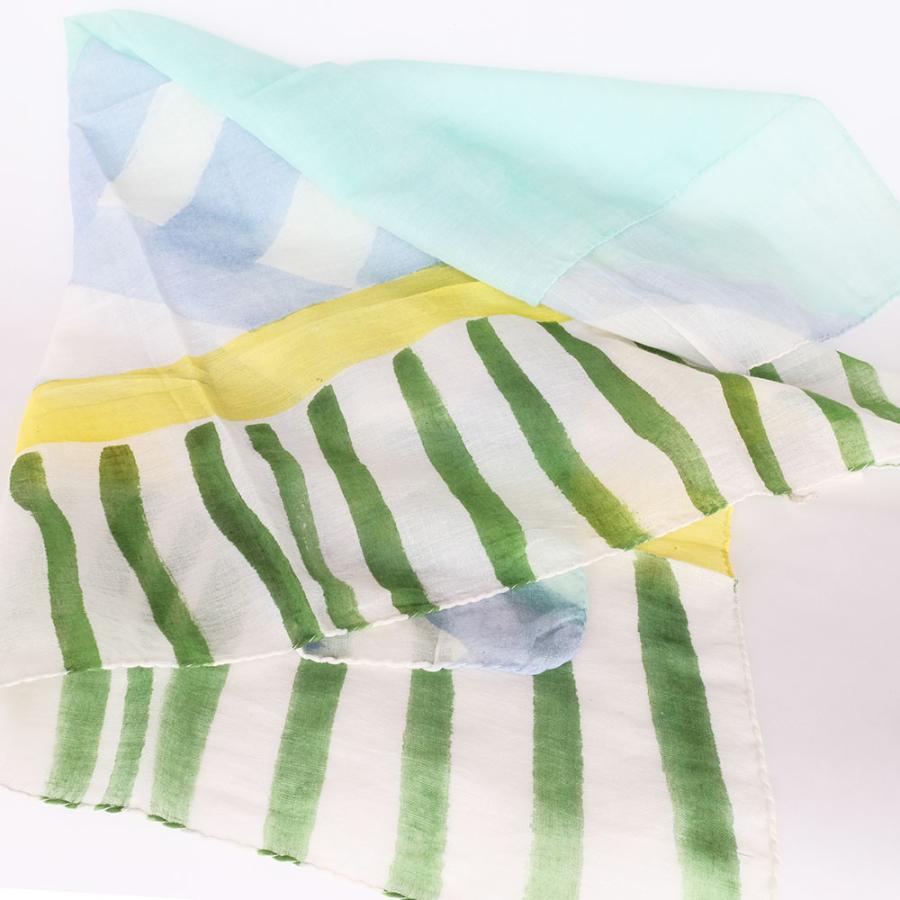 シサム工房・サシャ　オーガニックコットンラクガキスカーフ（sora　sun）（フェアトレード商品） | シサム工房 | 01