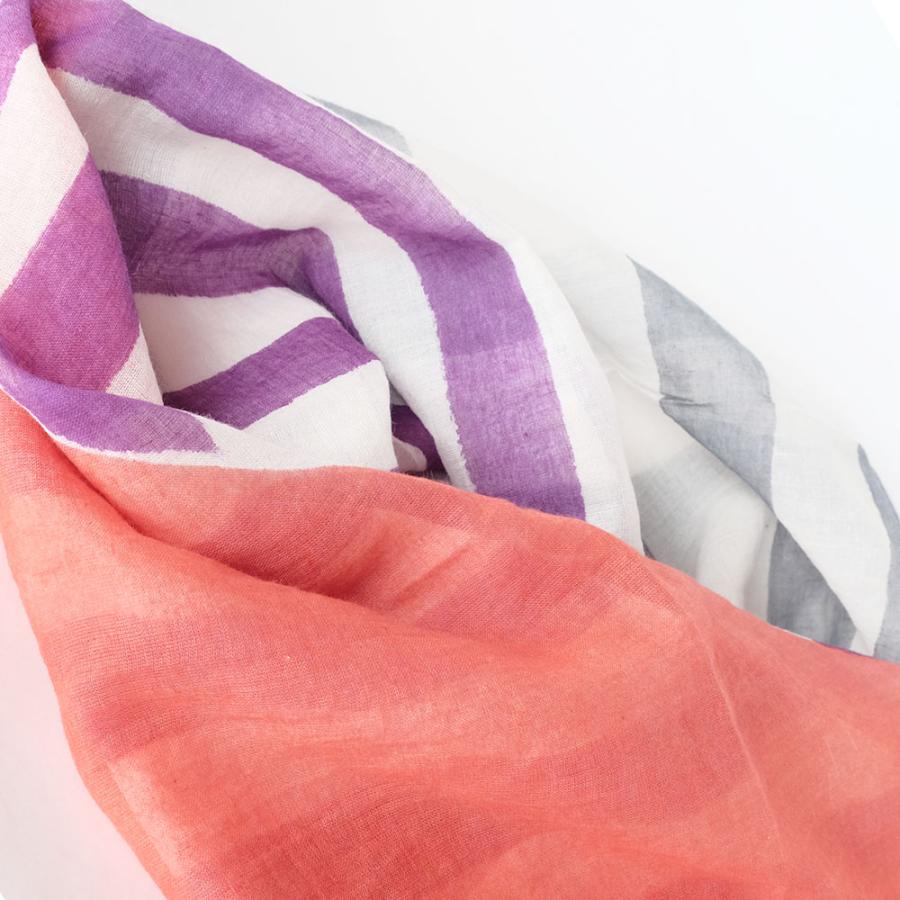 シサム工房・サシャ　オーガニックコットンラクガキスカーフ（sora　sun）（フェアトレード商品） | シサム工房 | 02