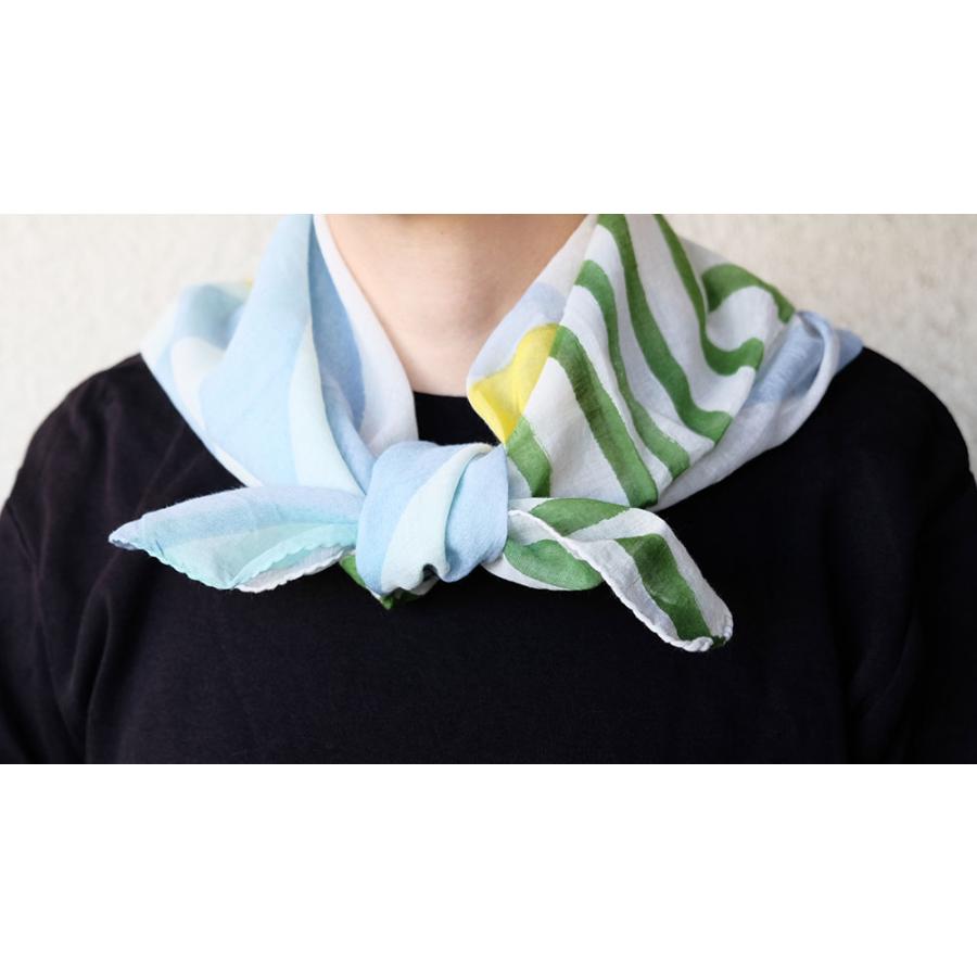 シサム工房・サシャ　オーガニックコットンラクガキスカーフ（sora　sun）（フェアトレード商品） | シサム工房 | 03