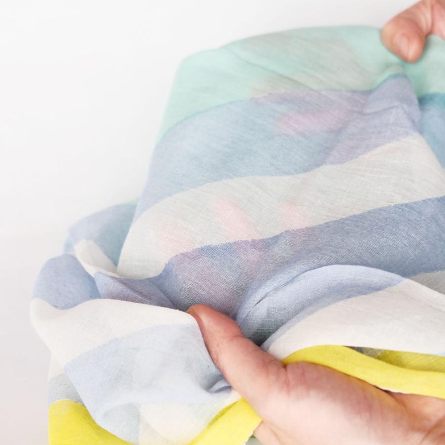 シサム工房・サシャ　オーガニックコットンラクガキスカーフ（sora　sun）（フェアトレード商品） | シサム工房 | 05