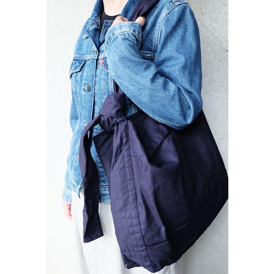 シサム工房　EMOCキャンパスショルダーバッグ(ネイビー　カーキ）（フェアトレード商品）オーガニックコットン100% | シサム工房 | 04