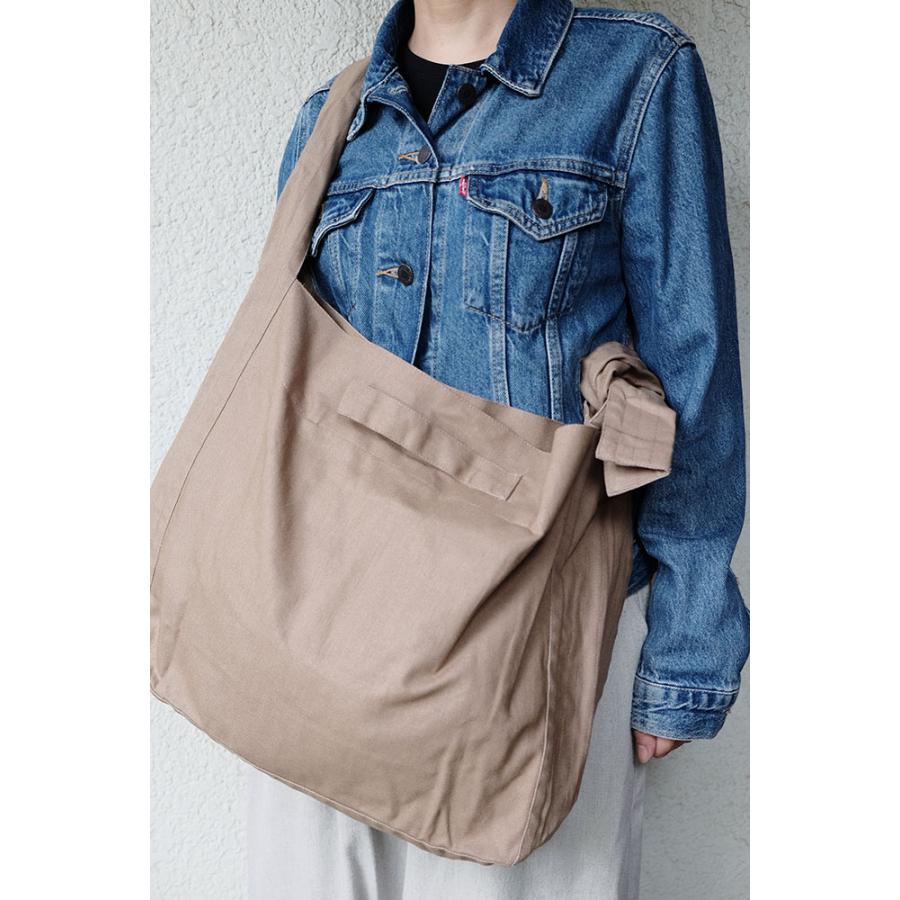 シサム工房　EMOCキャンパスショルダーバッグ(ネイビー　カーキ）（フェアトレード商品）オーガニックコットン100% | シサム工房 | 05