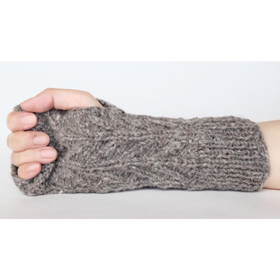 シサム工房 サナ・ハスタカラ　アランアームウォーマー（ホワイト　レッド　グレー）（フェアトレード商品）メール便対応商品 | シサム工房 | 03