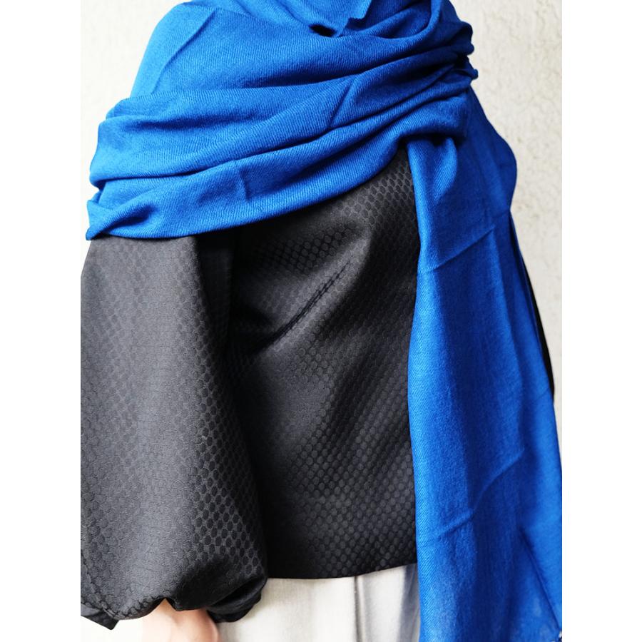 シサム工房　手織りソフトウールストール（ブルー　レッド　ライトグレー）（フェアトレード商品） | シサム工房 | 04