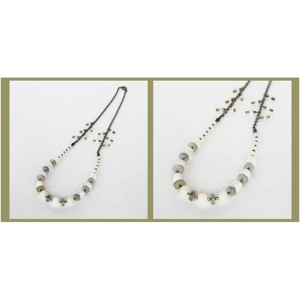 紅女　joncher　白蝶貝・ラブラドライトネックレス |  | 04