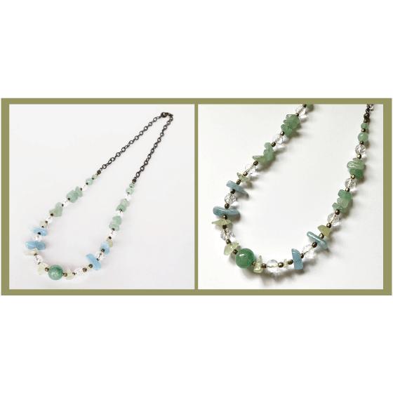 紅女　joncher　天然石ネックレス（グリーンアベンチュリン・水晶・プレナイト・ベリル） |  | 04