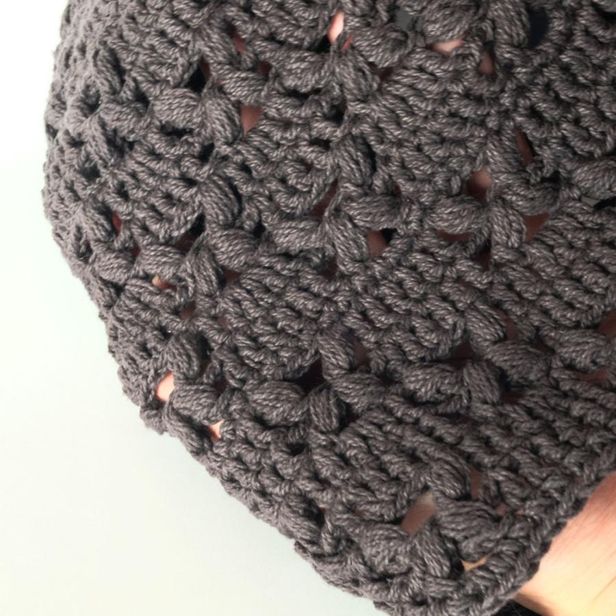 サナ・ハスタカラ　フラワーキャップ（ホワイト　ダークグレー）（フェアトレード商品）メール便対応商品 | シサム工房 | 05