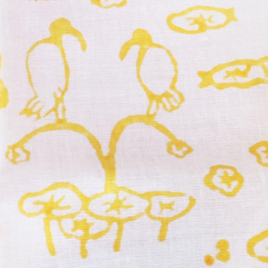 シサム工房・サシャ　ブロックプリントトリノニワハンカチ（イエロー　ライトブルー　パープル）（フェアトレード商品） | シサム工房 | 02