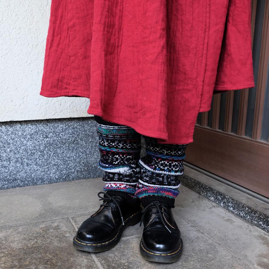 【SALE 再値下げ】Ｍ．＆ＫＹＯＫＯ　カラフルレッグウォーマー ＜メーカー希望小売価格16500円＞ テキスタイルの変化がつまったふわもこレッグウォーマー | M.&KYOKO | 02