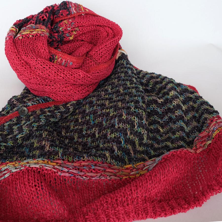 【SALE 再値下げ】Ｍ．＆ＫＹＯＫＯ　ファンシーニット3WAY春夏ストール ＜メーカー希望小売価格19800円＞ シャリシャリ素材のざっくり編み！ | M.&KYOKO | 02