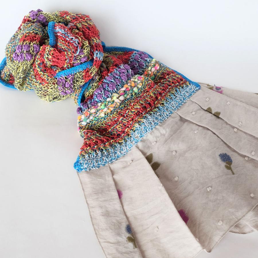 【SALE 再値下げ】Ｍ．＆ＫＹＯＫＯ　ファンシーレース春夏マフラー＜メーカー希望小売価格19800円＞  サラサラの肌触り！ | M.&KYOKO | 01