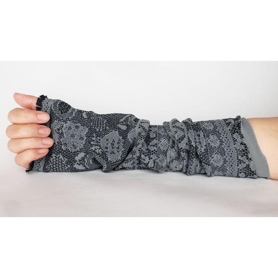 【SALE 再値下げ】Ｍ．＆ＫＹＯＫＯ　リバーシブルニットレース春夏アーム・レッグカバー ＜メーカー希望小売価格6600円＞ 大人気スーパーストレッチ素材！！ | M.&KYOKO | 02