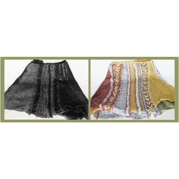 Ｍ．＆ＫＹＯＫＯ　ファンシーボーダー円形ショール （ブラック　イエロー）ふんわり軽やかな大判スヌード | M.&KYOKO | 06