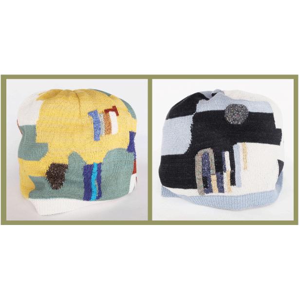 Ｍ．＆ＫＹＯＫＯ　かけらモザイク春夏ニット帽（グリーン　ブラック）小ぶりのワッチタイプ | M.&KYOKO | 05