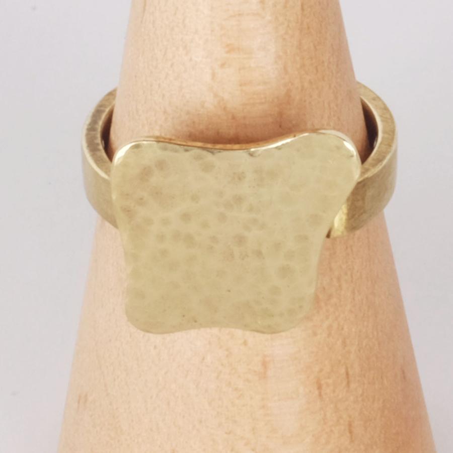 紅女　真鍮フリーサイズリング（槌目仕上げ） | 