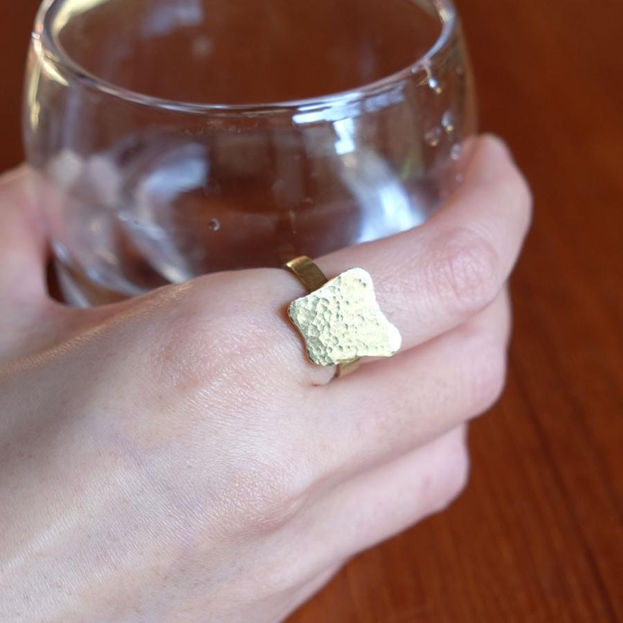 紅女　真鍮フリーサイズリング（槌目仕上げ） |  | 04