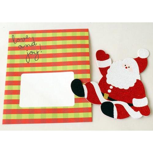 グリッタークリスマスカード（サンタ　雪だるま） |  | 01