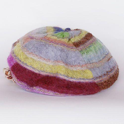 Ｍ．＆ＫＹＯＫＯ　グラデーションモヘヤ・コットンジャージ帽　モヘヤの圧縮パネルのニット帽 |  | 01