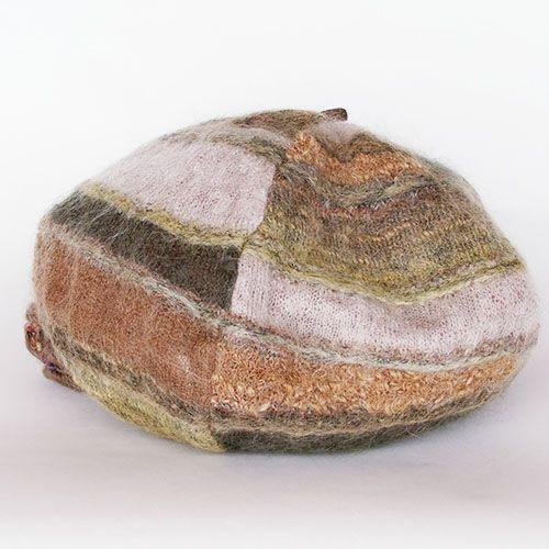 Ｍ．＆ＫＹＯＫＯ　グラデーションモヘヤ・コットンジャージ帽　モヘヤの圧縮パネルのニット帽 |  | 02