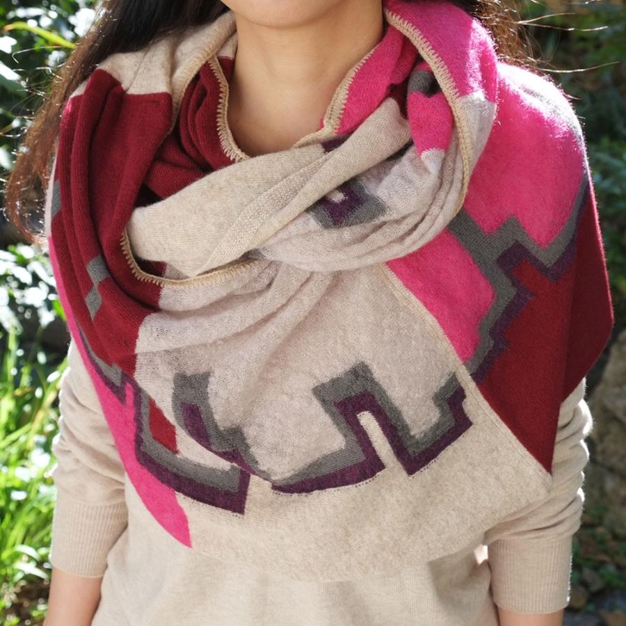 【SALE　再値下げ】Ｍ．＆ＫＹＯＫＯ　カシミヤカラフルスヌード　＜メーカー希望小売価格27000円＞ ふんわりやわらかな素材がやさしい！！ | M.&KYOKO | 04