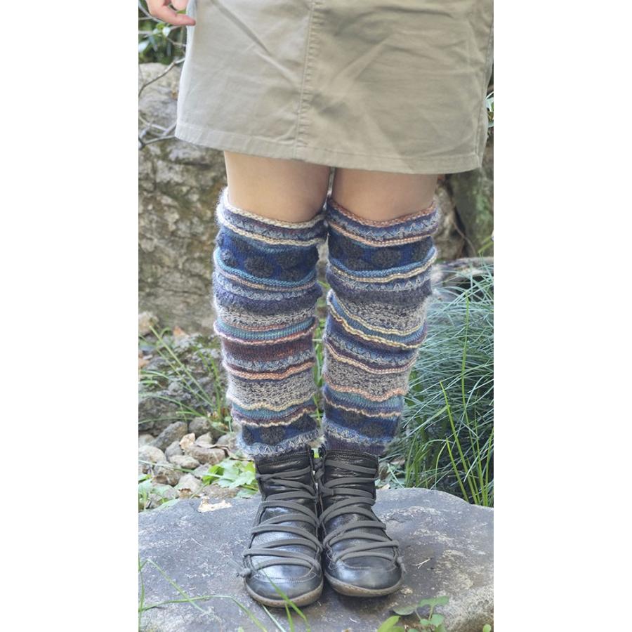 Ｍ．＆ＫＹＯＫＯ　カラフルレッグウォーマー　テキスタイルの変化がぎゅっとつまったレッグウォーマー | M.&KYOKO | 01