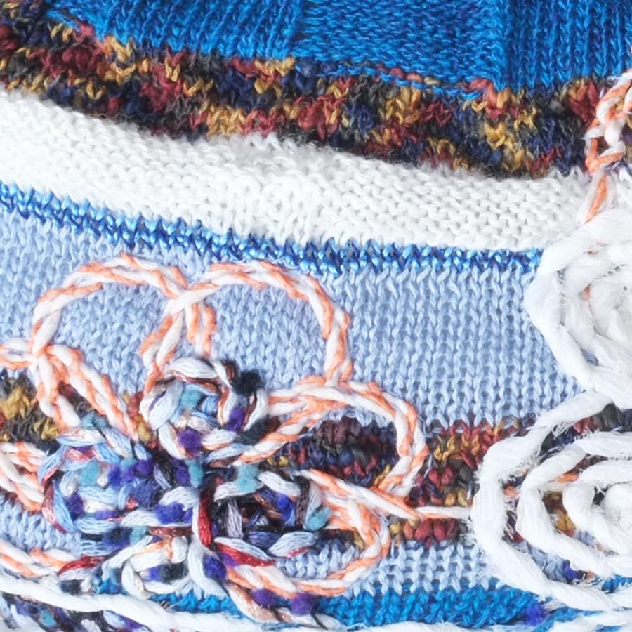 Ｍ．＆ＫＹＯＫＯ　春夏刺繍ニット帽　お花モチーフがアクセントのベレータイプ | M.&KYOKO | 03