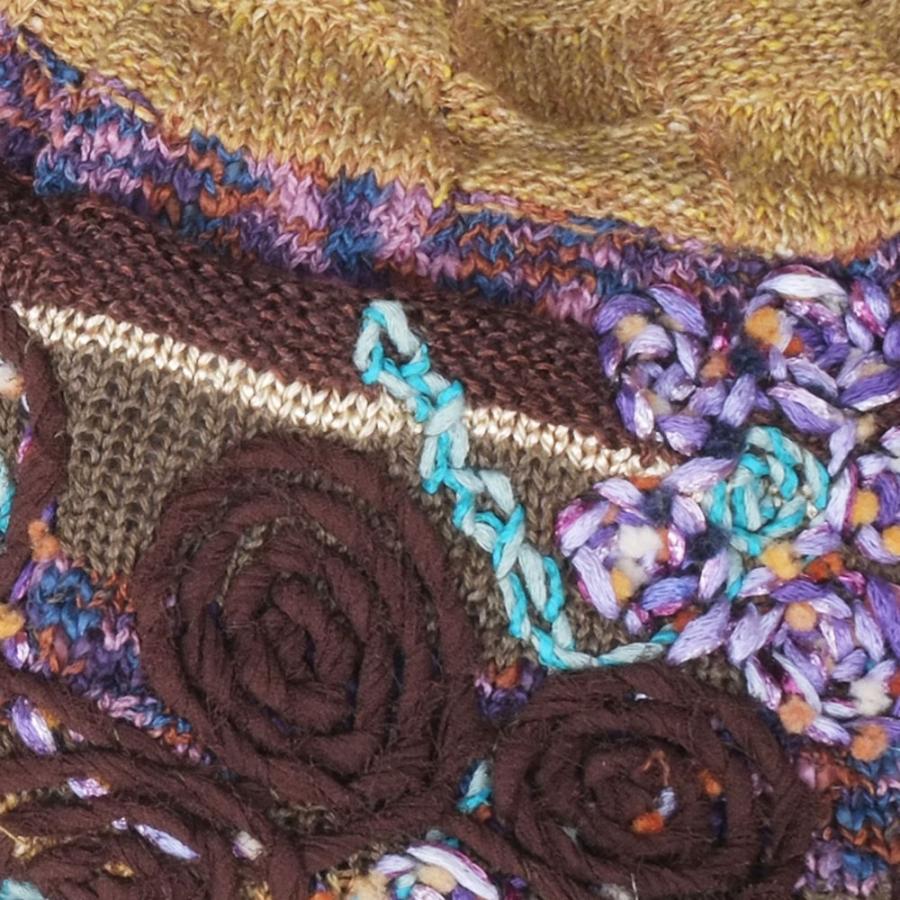 Ｍ．＆ＫＹＯＫＯ　春夏刺繍ニット帽　お花モチーフがアクセントのベレータイプ | M.&KYOKO | 04