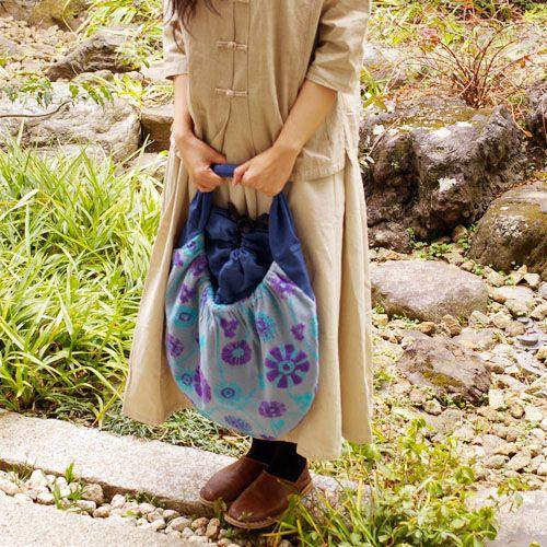 Ｍ．＆ＫＹＯＫＯ　布バッグ　大きめのコロンとしたフォルムがポイント |  | 03