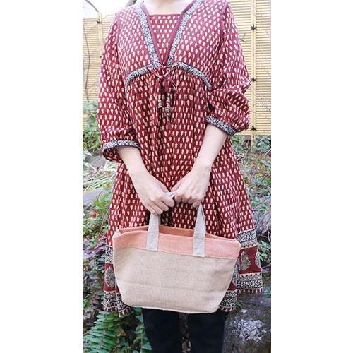 サナ・ハスタカラ　ポカラバッグ　草木染めおさんぽバッグ （フェアトレード商品） |  | 03