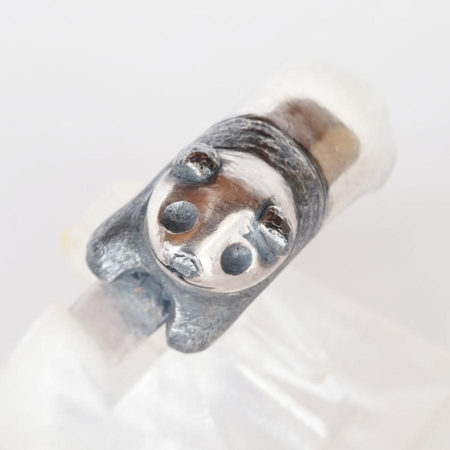 紅女　シルバー脱力パンダイヤーカフ　だらんと力の抜けた子パンダのイヤーカフ |  | 01