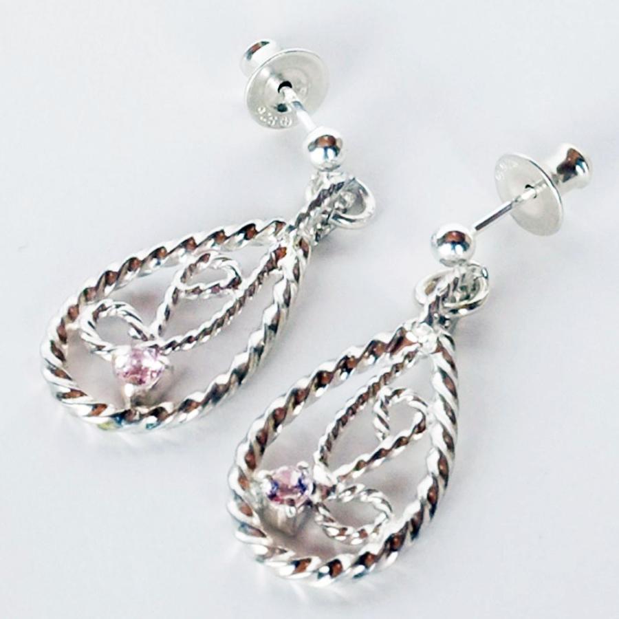 紅女　モルガナイト・シルバーピアス　 | 