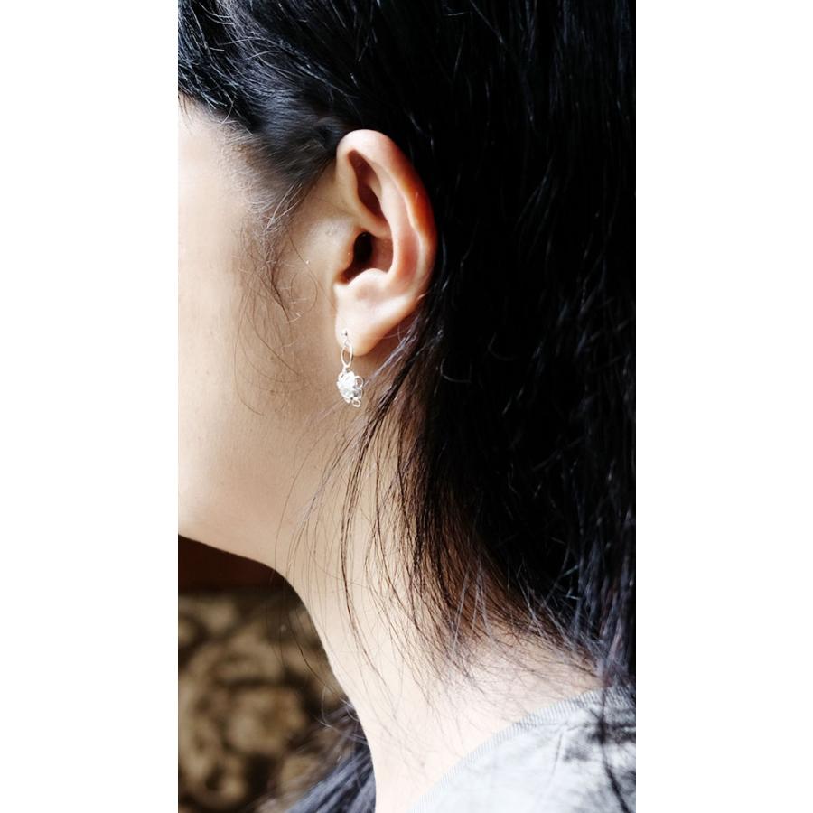 紅女　紫陽花シルバーアシンメトリーピアス |  | 03