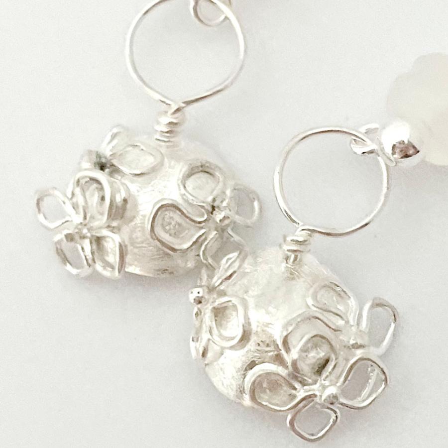 紅女　紫陽花シルバーアシンメトリーピアス |  | 06